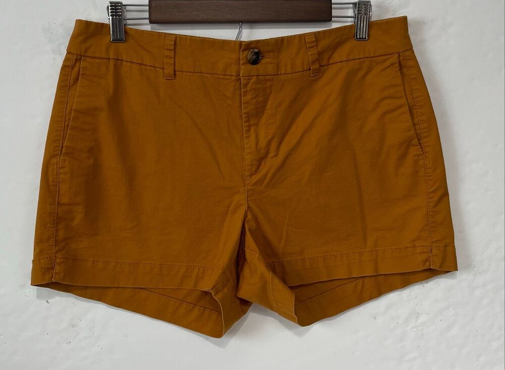 Old Navy Mustard Yellow Everyday Shorts Size 12